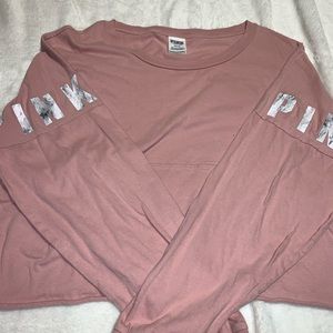 PINK slightly cropped long sleeve